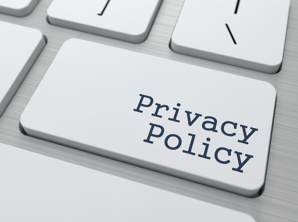 Privacy policy on keyboard button